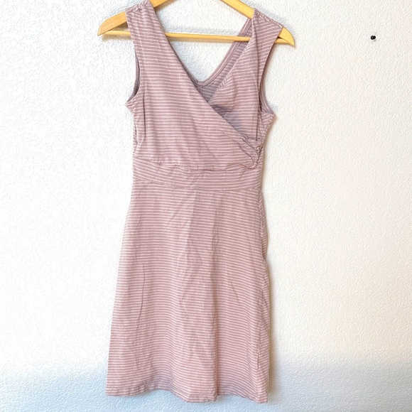 Patagonia Porch Song Dress Striped Purple size Medium - Picture 2 of 12